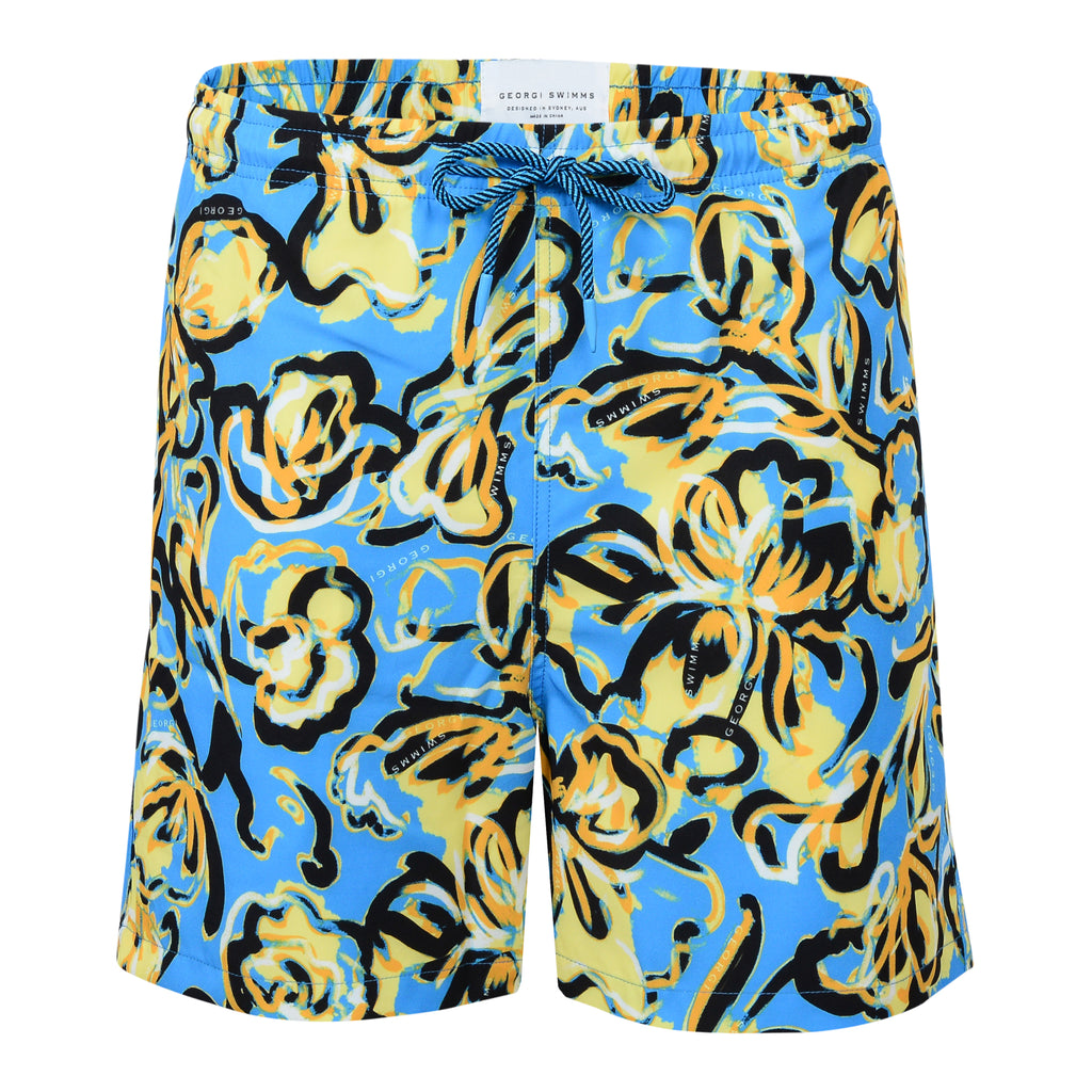 MENS BOARD SHORTS EXCLUSIVE PRINT . MENS SURF SHORT GEORGI SWIMMS MENS SWIMWEAR 