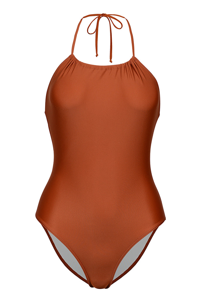 Arianna One Piece in Chocolate. Shop Now Pay Later with Afterpay.
