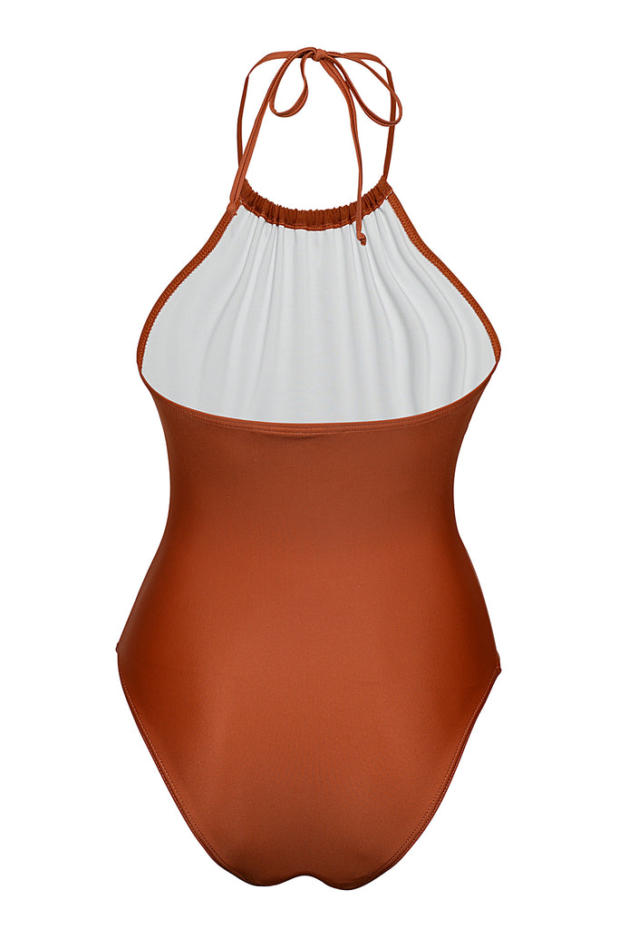 Arianna One Piece in Chocolate. Shop Now Pay Later with Afterpay.