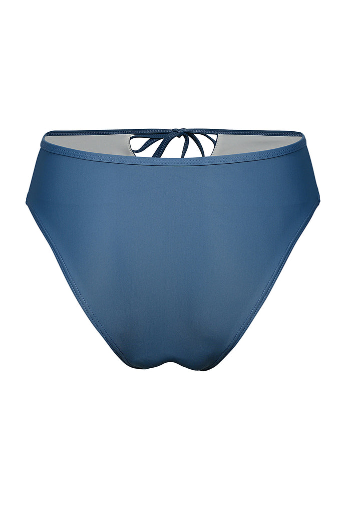 Camille Tie Front Bikini Bottom in Willow Blue. Shop Now Pay Later with Afterpay.