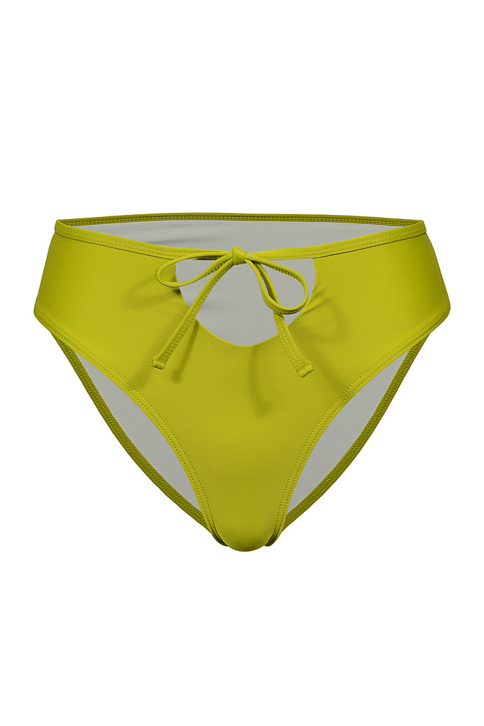 Camille Tie Front Bikini Bottom in Olive. Shop Now Pay Later with Afterpay.