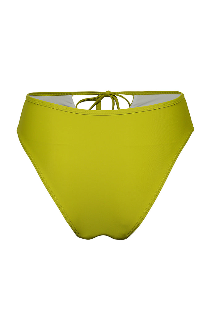 Camille Tie Front Bikini Bottom in Olive. Shop Now Pay Later with Afterpay.